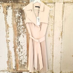 NWT Karen Millen Pleated Trench Dress UK 10/US 4-6